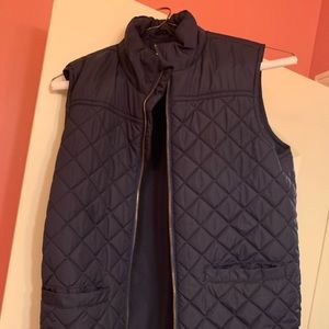 J crew navy puffy vest